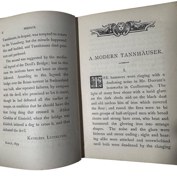 A Modern Tannhauser & The Bridge Hon. Mrs. Arthur Lyttelton Hardcover Book 1893 - Picture 10 of 16